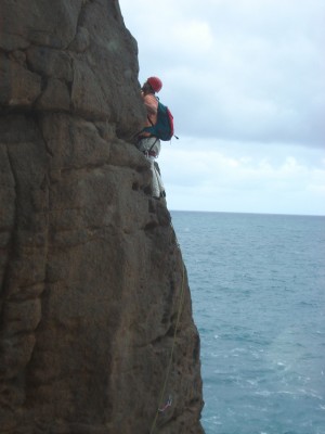 Julian climbing Costa Ayala