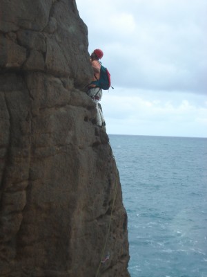 Julian climbing Costa Ayala Julian climbing Costa Ayala