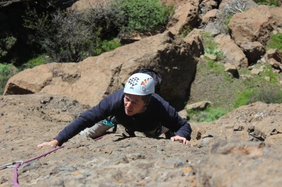 Escalando la Hoz en Ayacata con Juan Carlos