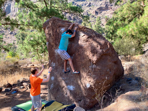Climbing in Mogan